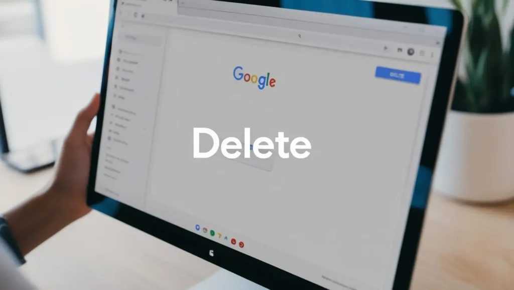 supprimer un compte google